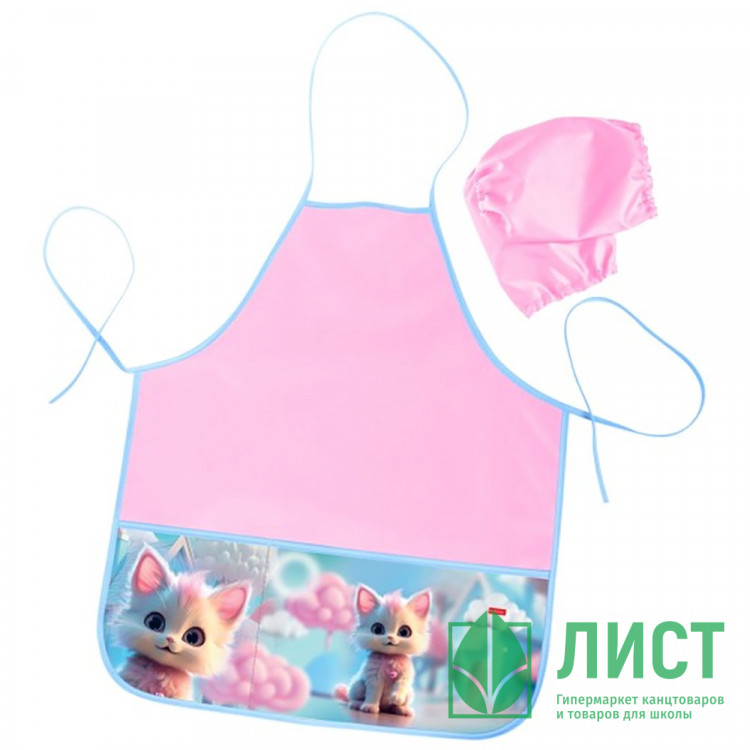 Фартук для детского творчества (Hatber) с 2 карманами Слушай музыку! 535х445мм арт.NFn_34104