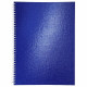 Тетрадь А4 клетка 96 листов бумвинил на гребне (Hatber) METALLIC Синяя арт.96Т4бвВ1гр