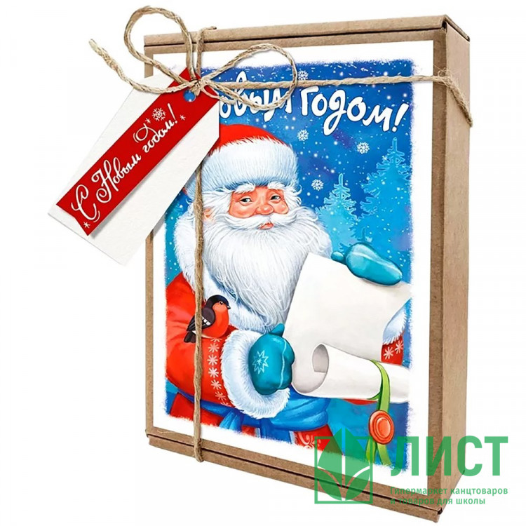 Набор д/упаковки "Ретро. Письмо" (наполнит,открыт,бечев,2бир) 17*13*4см арт.93,070,00