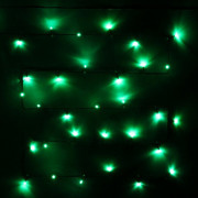 Гирлянда электрическая для дома точечная 9,5м 100LED цвет зеленый (зеленый провод) 8режимов арт.129-033