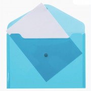 Папка-конверт на кнопке А4(235*325) 120мкм Attomex синяя арт.3071819 (Ст.)