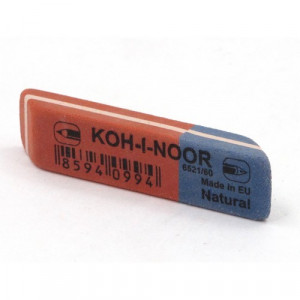 Ластик (KOH-I-NOOR) Голубая звезда (Blue Star) 57*14мм арт.6521/60 (Ст.56/448)
