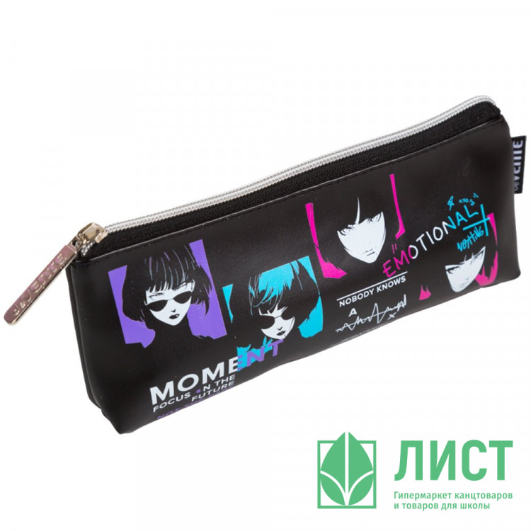 Пенал-косметичка 1 отделение кожзам (deVente) Anime Style 210x80x35мм арт.7026508