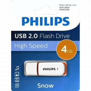Флеш накопитель 4GB PHILIPS SNOW2.0 4GB, USB 2.0