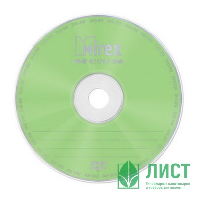 Диск  DVD-RW Mirex 4,7Гб 4x Cake Box (Ст.25) УПАКОВКА Диск  DVD-RW Mirex 4,7Гб 4x Cake Box (Ст.25) УПАКОВКА