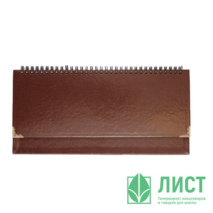 Планинг недатированный кожзам deVENTE "Bellagio" коричневый, 64л тонированный блок, евроспираль, в подарочной коробке