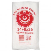 Пакет фасовочный  ПНД пласт 14+8*26см 8мкм евроупаковка