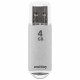 Флеш диск 4GB USB 2.0 Smartbuy V-Cut series SB4GBVC-S, серебристый