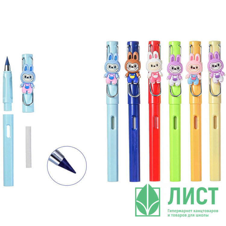 Карандаши цветные (Mazari) Вечные Зубастик 6 цветов арт.M-7119