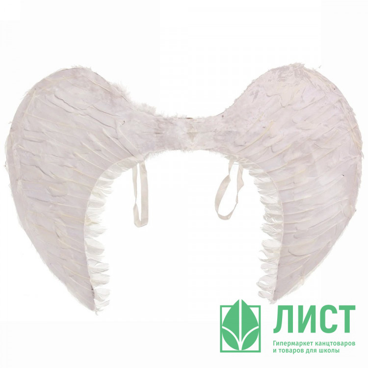 Аксессуар карнавальный "Крылья Ангела" 80*60см цв.белый/черный арт.776-388