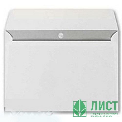 Конверт белый (С4 229*324) прямой клапан, стрип, 90г арт.3662