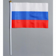 Флаг "Флаг России" 14*21см шток 30см арт.2763498