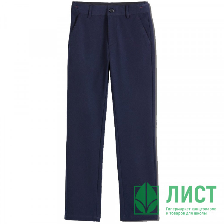 Брюки для мальчика (Deloras) классический силуэт арт.K71425 размер 34/134-46/170 цвет синий