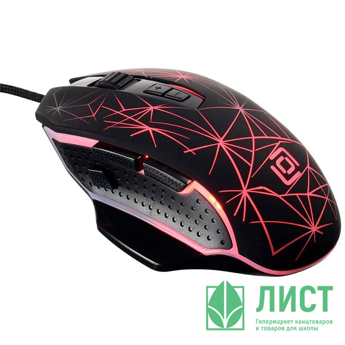 Мышь проводная Oklick 935G STARFALL черная оптическая