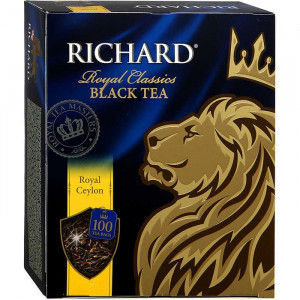 Чай Richard 100пак. Королевский Цейлон (Royal Ceylon) черный (Ст.6)