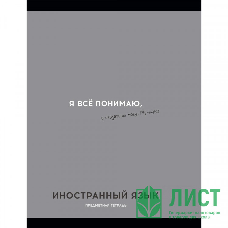 Тетрадь предметная 48 листов (Profit) Остроумие и отвага Иностранный язык  эконом-вариант арт.48-2403