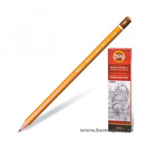 Карандаш чернографитный KOH-I-NOOR без ластика арт.1500 5В