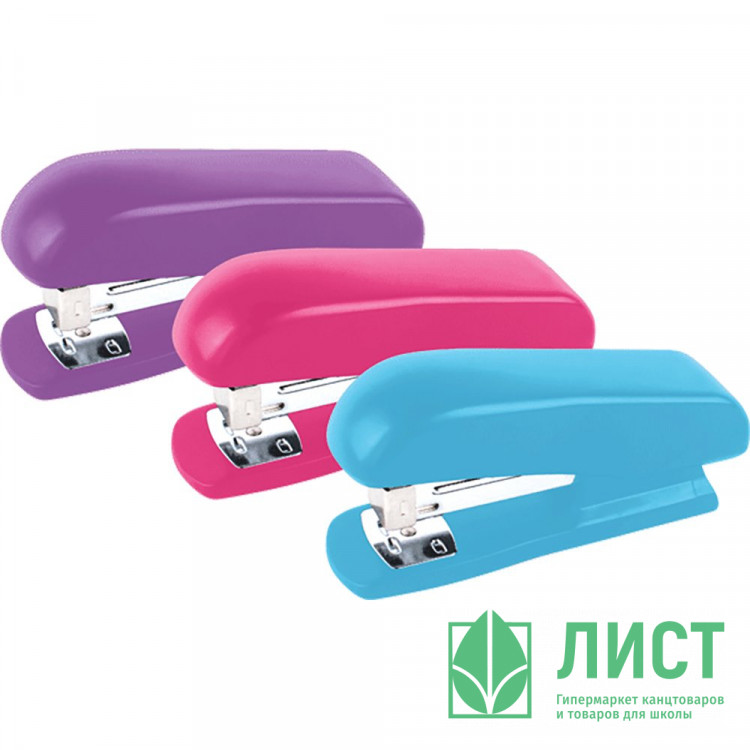 Степлер №24 (20л) пластиковый прорезиненное покрытие deVENTE арт.4142807 (Ст.)