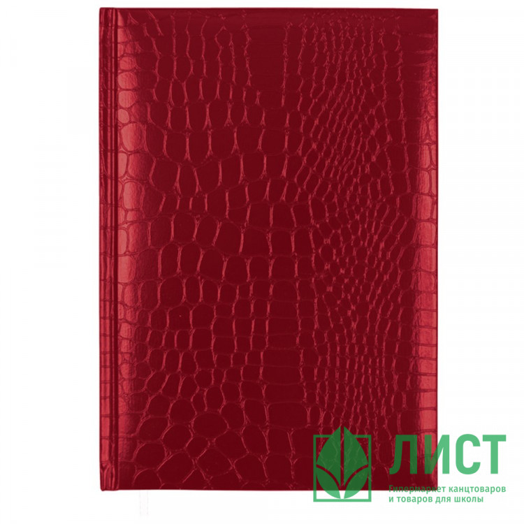 Ежедневник датированный 2026 "Attomex Arkona" B6 (120 ммx170 мм) 336 стр, белая бумага 70 г/м², печать в 1 краску, твердая обложка из бумвинила с поролоном, 1 ляссе, в термоусадочной пленке, красный