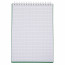 Блокнот А5 пластиковая обложка на гребне 80 листов (Hatber) VELVET Зеленый арт.80Б5В1гр_01607 - 