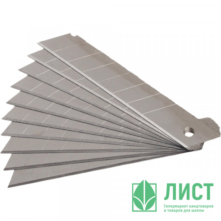 Лезвия сменные "deVENTE. REPAIR & CRAFT" к ножам 25 мм, 0,7 мм, 10 шт в пластиковом футляре арт.4092402 (Ст.10/100)