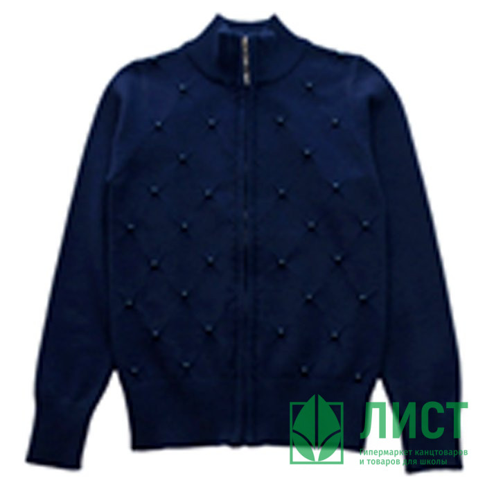 Кардиган для девочки (Malini) артикул 4227 размерный ряд 32/128-40/158 цвет синий