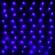 Гирлянда электрическая для дома сетка 2*1,5м 144LED цвет синий (светлый провод) 8режимов (можно соединить) арт.183-755