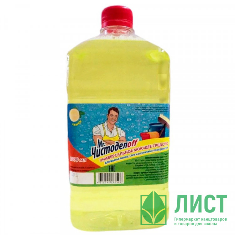 М/с для пола Mr.Чистоделоff 1000мл антибактериальное СВЗХ (Ст.12)