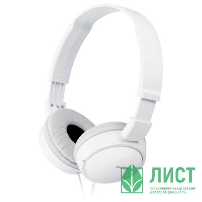 Наушники SONY MDR-ZX110AP,накладные цв.белый