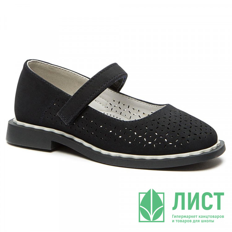 Туфли для девочки (BETSY) темно-синий верх-искусственный нубук подкладка-натуральная кожа размерный ряд 30-35 арт.938405/01-02