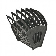 Лоток-веер для бумаг вертикально-горизонтальный  6 отделений черный СТАММ арт.ЛТ418