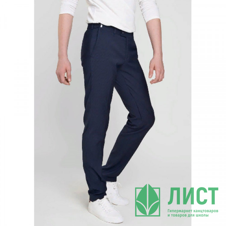 Брюки для мальчика (Bremer) Фрейзер приталеный силуэт размер 30/128-44/182 цвет темно-синий