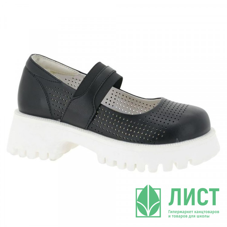 Туфли для девочки (BADEN KIDS) черный верх-искусственная кожа подкладка-натуральная кожа артикул KPS001-060