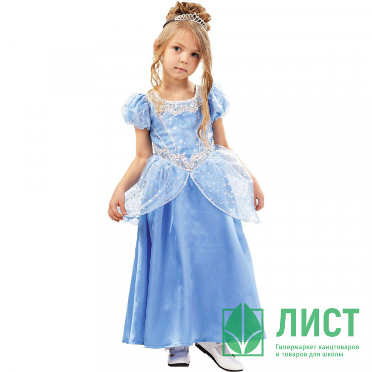 Костюм для девочки Золушка (платье,диадема) р.28/110-34/134 ткань арт.2021 к-18