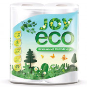 Полотенце бумажное 2-слоя 2 рулона в упаковке 12,5 метров Joy Eco вторичное сырье