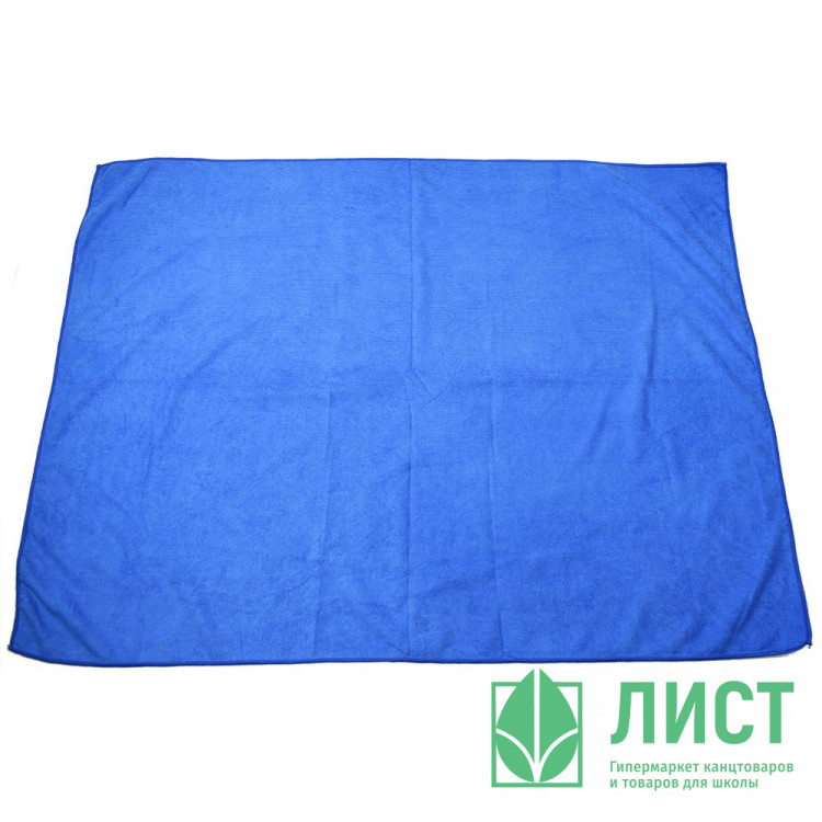 Салфетка для пола микрофибра 75*100 250г/м2 б/уп синяя арт.55-4106