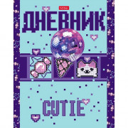 Дневник школьный твердая обложка (Hatber) Металлик Сладкий микс выборочный лак арт.40ДТ5мтлВ_28641