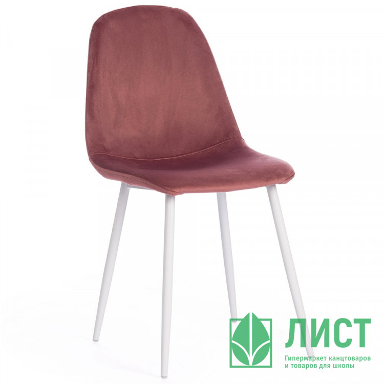 Стул BREEZE каркас металл сосна, ткань вельвет коралловый (HLR44) арт.4724