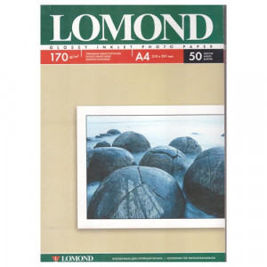 Фотобумага Lomond А4 50л. 170г/м2 1ст. глянцевая (0102142)