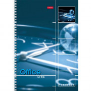Тетрадь А4 клетка 80 листов на гребне (Hatber) Office Line ассорти арт.80Т4вмB1гр