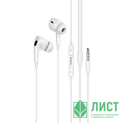 Наушники вакуумные проводные HOCO M101 Pro Crystal, белый Наушники вакуумные проводные HOCO M101 Pro Crystal, белый