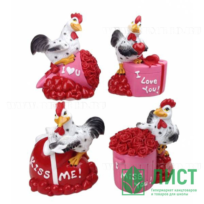 яяяКопилка СИМВОЛ ГОДА "Петух" 10*7,5*12,5см асс. арт.234669