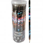 Карандаш чернографитный deVENTE с ластиком HB Триолино (Triolino) Турбо Галактика (Turbo Galaxy) корпус трехгранный арт.5032607