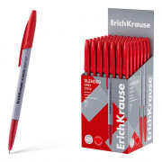 Ручка шариковая непрозрачный корпус (ErichKrause) Slender Grey красный, 0,7/0,26мм, игла арт.63085 (Ст.50)