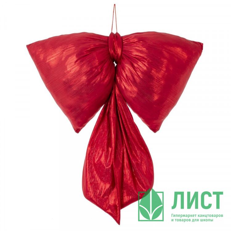 Украшение декоративное "Бант объёмный" 39*25см "Парча" цв.красный арт.826091