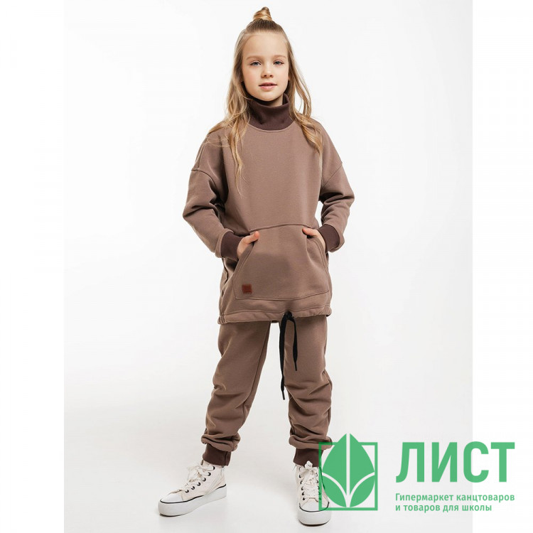 Костюм спортивный для девочки арт.BATIK ВАЛЕК размер 34/134-42/164 кофейный