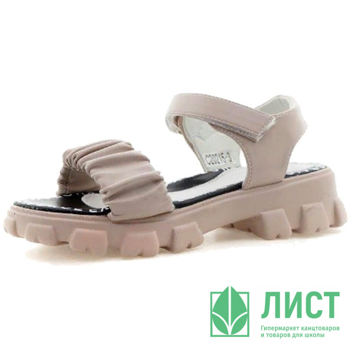 Босоножки для девочки (JONG.GOLF) хаки верх-искусственная кожа подкладка-искусственная кожа размерный ряд 33-36 арт.RC271_C20215-3