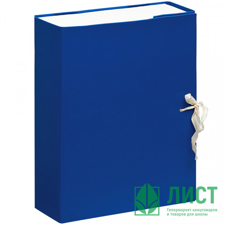 Короб архивный А4 бумвинил, 80мм на завязках арт.3010565/893823