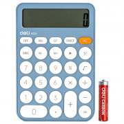 Калькулятор настольный 12 разрядный одинарное питание  Deli 105*158*28 (EM124BLUE) синий (Ст.1)