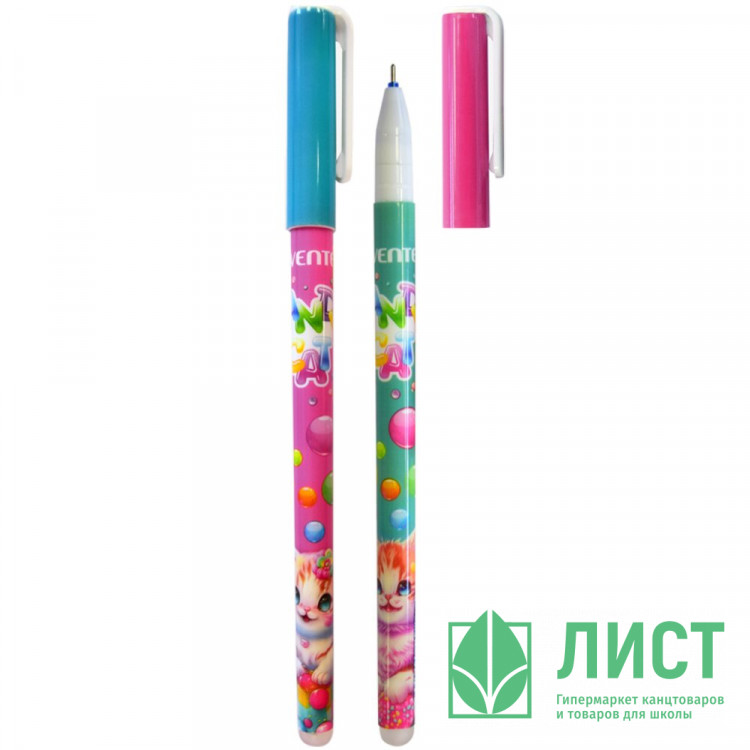 Ручка гелевая ПИШИ-СТИРАЙ (deVENTE) синяя Candy Cat 0,5мм арт.5051430 (Ст.)